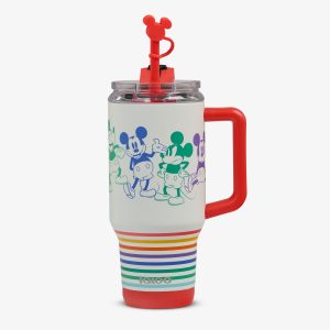 Disney Mickey Mouse Stripe 32 Oz Travel Mug